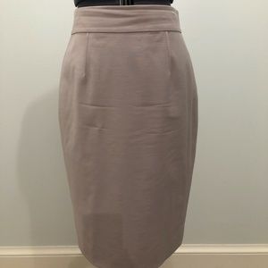 Ann Taylor tan/taupe pencil skirt 0